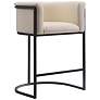 4_Cosmopolitan Counter Stool in Cream and Black (Set of 2) more views