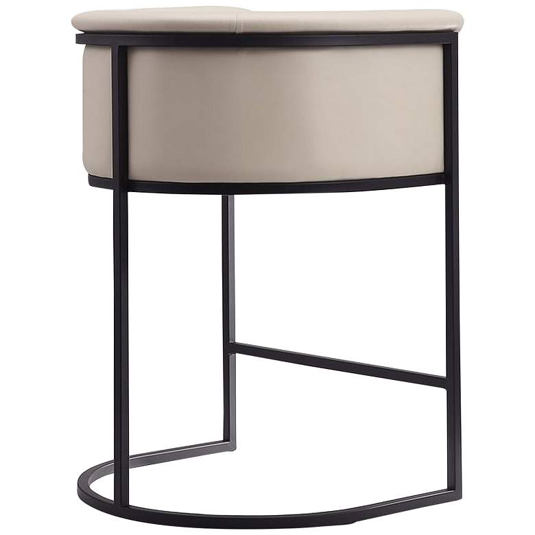 Image 7 Cosmopolitan Counter Stool in Cream and Black (Set of 2) more views