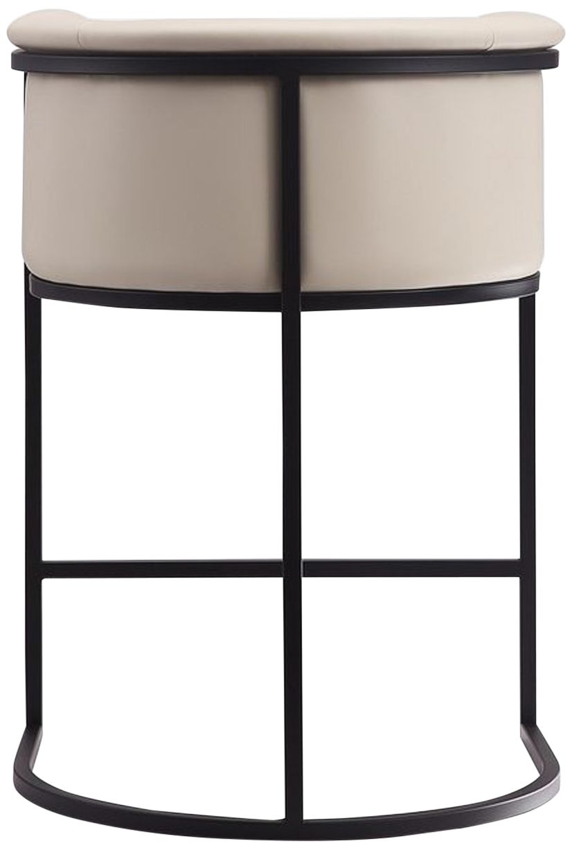 Cosmopolitan Counter Stool in Cream and Black (Set of 2)
