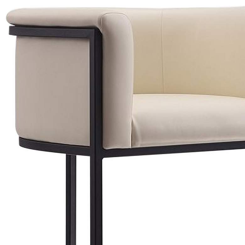 Image 2 Cosmopolitan Counter Stool in Cream and Black (Set of 3) more views
