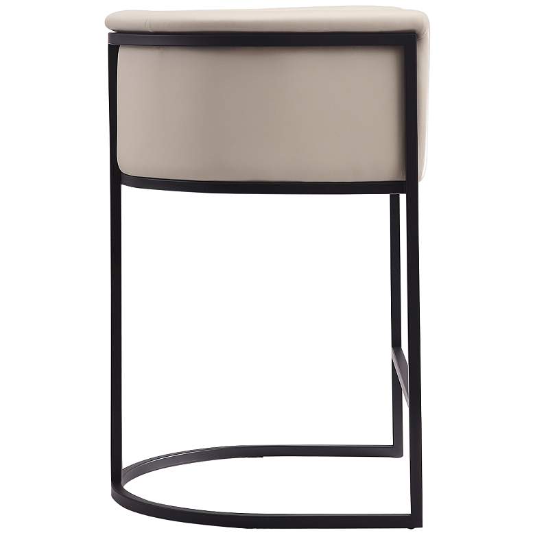 Image 5 Cosmopolitan Counter Stool in Cream and Black (Set of 3) more views