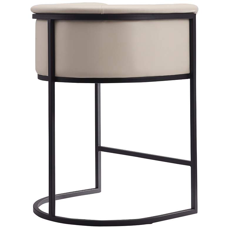 Image 6 Cosmopolitan Counter Stool in Cream and Black (Set of 3) more views