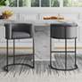 Thumbnail1 of Cosmopolitan Counter Stool in Grey and Black (Set of 2)