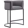 Thumbnail4 of Cosmopolitan Counter Stool in Grey and Black (Set of 2) more views