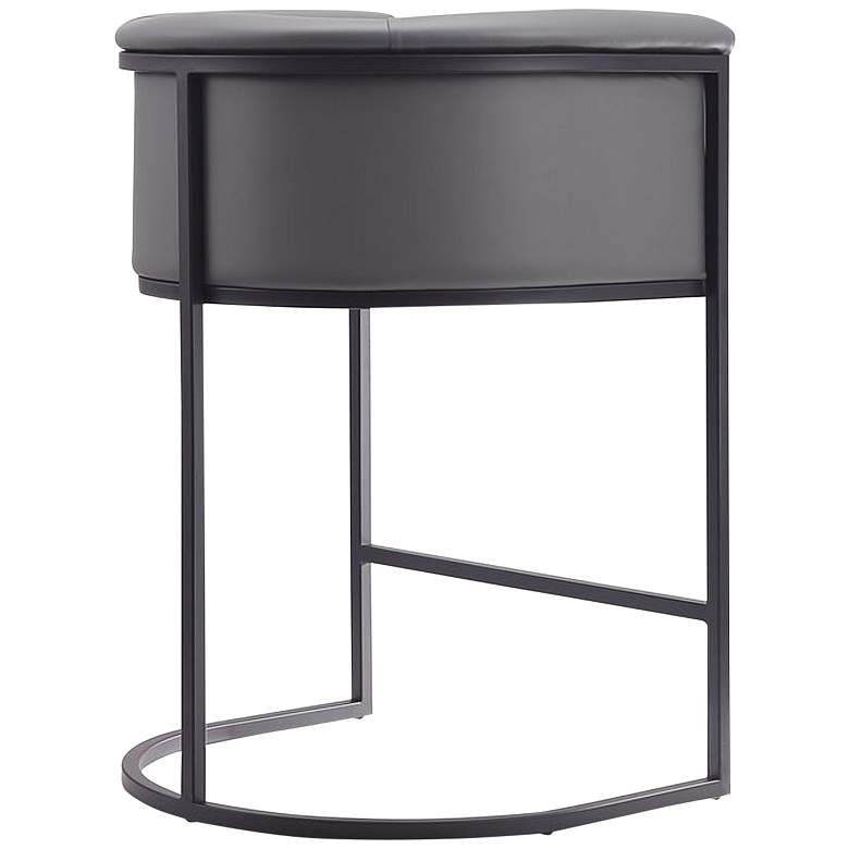 Image 6 Cosmopolitan Counter Stool in Grey and Black (Set of 2) more views