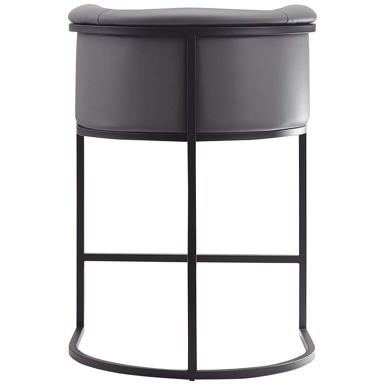 Image 7 Cosmopolitan Counter Stool in Grey and Black (Set of 2) more views
