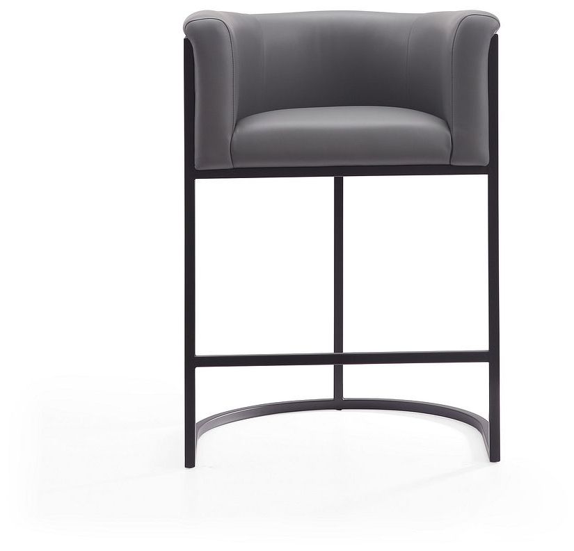 Image 5 Cosmopolitan Counter Stool in Grey and Black (Set of 3) more views