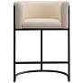 5_Cosmopolitan Counter Stool in Pebble and Black (Set of 2) more views