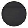 7_Cosmopolitan Matte Black and Brass 37 1/2" Round Wall Mirror more views