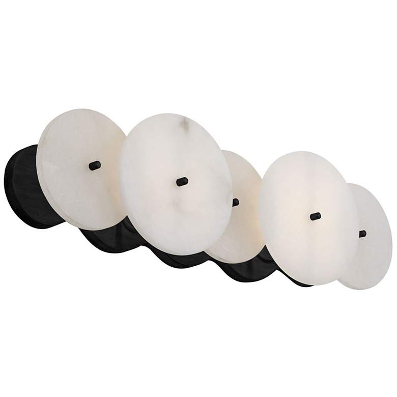 Image 1 Cosmos 20 1/2" Wide Matte Black 2-Light Vanity Bath Light