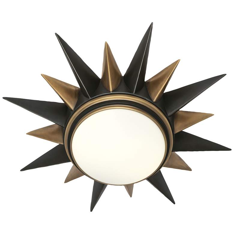 Image 2 Cosmos 20"W Deep Patina Bronze and Warm Brass Ceiling Light