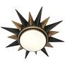 Cosmos 20"W Deep Patina Bronze and Warm Brass Ceiling Light
