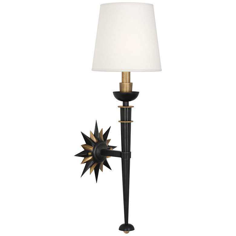 Image 1 Cosmos 25 3/4" High Patina Bronze and Warm Brass Wall Sconce
