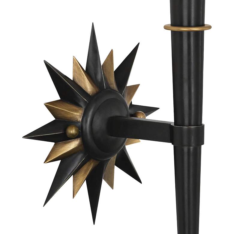 Image 2 Cosmos 25 3/4" High Patina Bronze and Warm Brass Wall Sconce more views