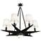 Cosmos 35 3/4" Wide Bronze and Silver 8-Light Chandelier