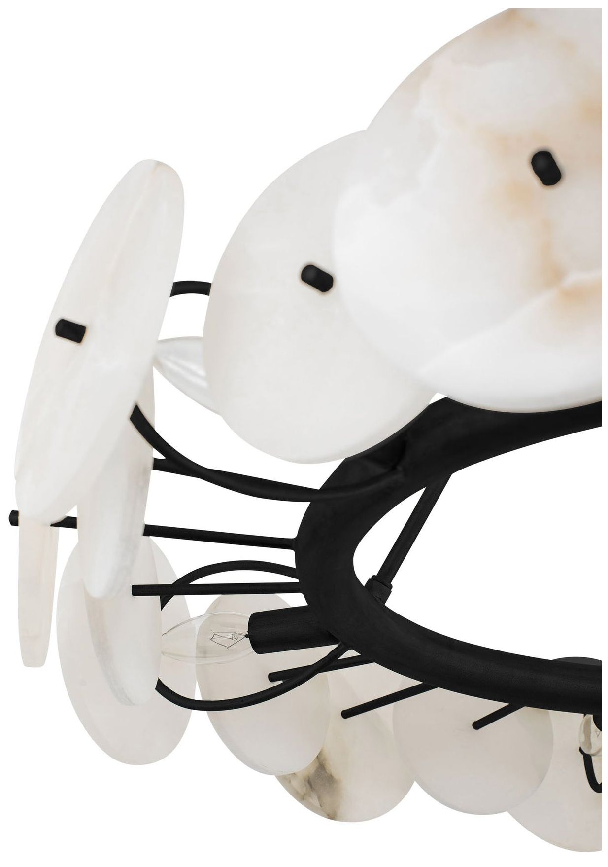 Image 2 Cosmos 6-Lt Chandelier - Matte Black more views