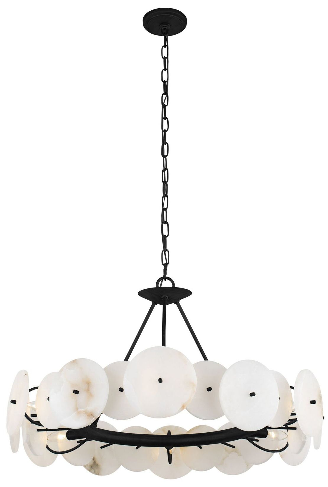 Image 3 Cosmos 6-Lt Chandelier - Matte Black more views