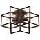 Cosmos 6-Point Star Oil-Rubbed Bronze 6-Light Ceiling Light