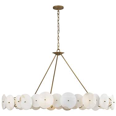 Cosmos 9-Lt Chandelier - Havana Gold