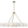 1_Cosmos 9-Lt Chandelier - Havana Gold
