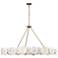 Cosmos 9-Lt Chandelier - Havana Gold