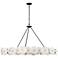 Cosmos 9-Lt Chandelier - Matte Black