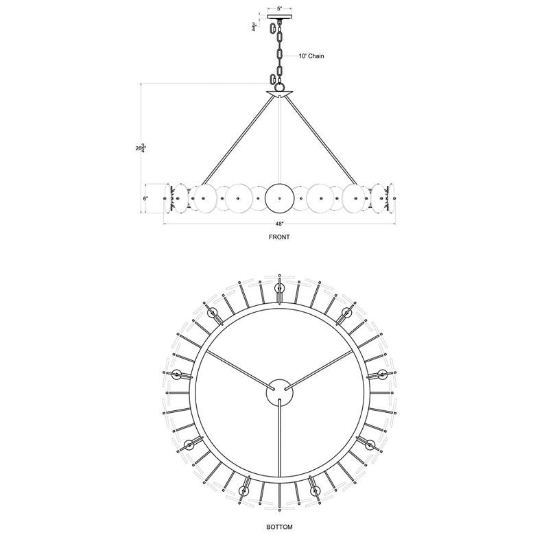 Image 4 Cosmos 9-Lt Chandelier - Matte Black more views
