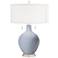 Cosmos Blue Toby Table Lamp