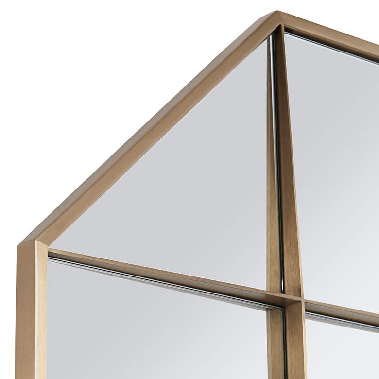 Image 3 Cosmos Brushed Gold 32" x 32" Octagonal Wall Mirror more views