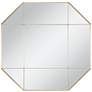 Cosmos Brushed Gold 32" x 32" Octagonal Wall Mirror