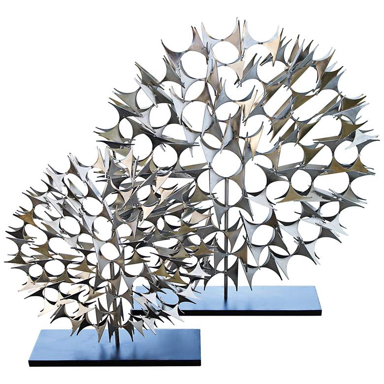 Image 2 Cosmos Nickel 37 1/2" High Decorative Sculpture