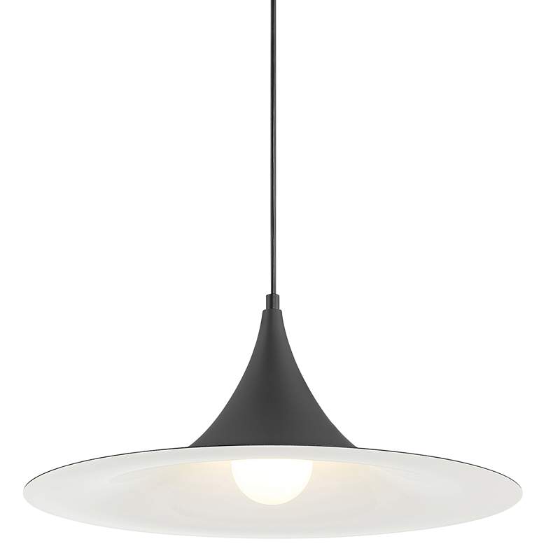 Image 1 Costa 19 inch Wide Matte Black  LED Pendant