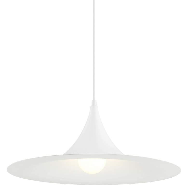 Image 1 Costa 19" Wide Matte White LED Pendant