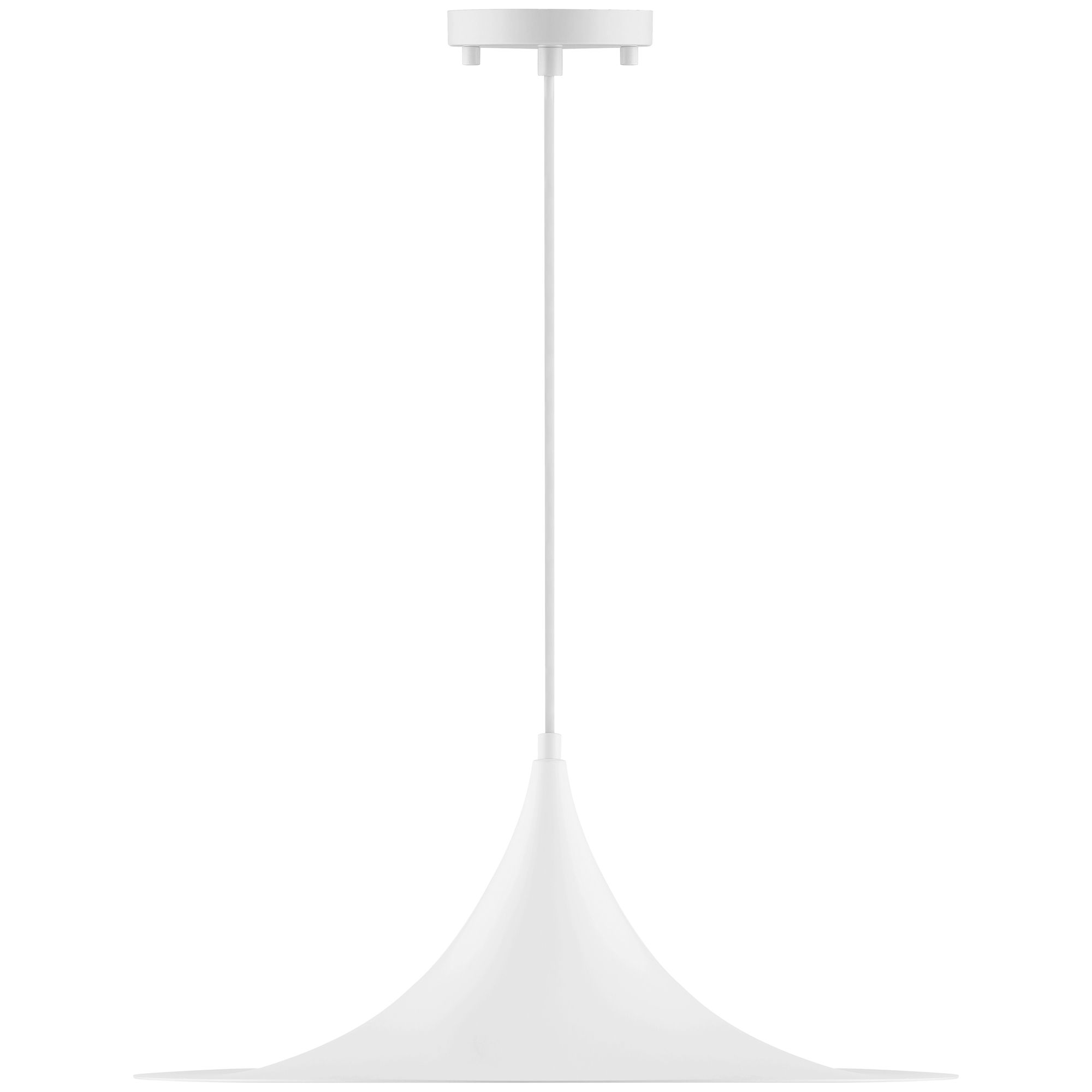 Image 3 Costa 19" Wide Matte White  LED Pendant more views