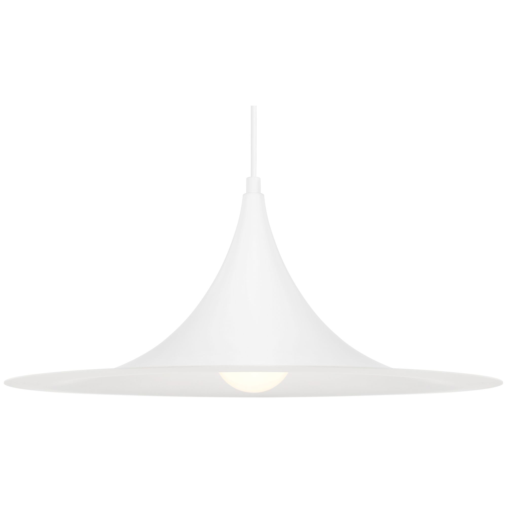 Image 5 Costa 19" Wide Matte White  LED Pendant more views