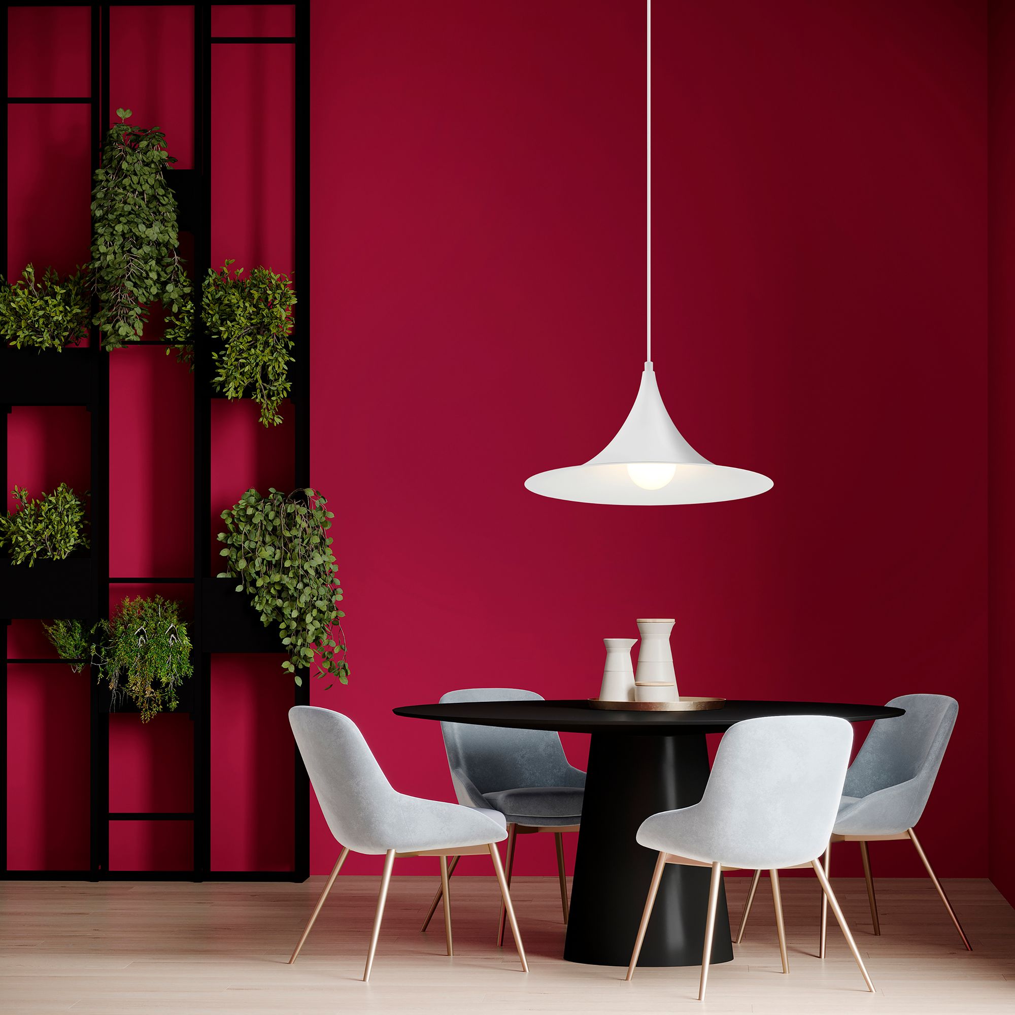 Costa 19" Wide Matte White  LED Pendant