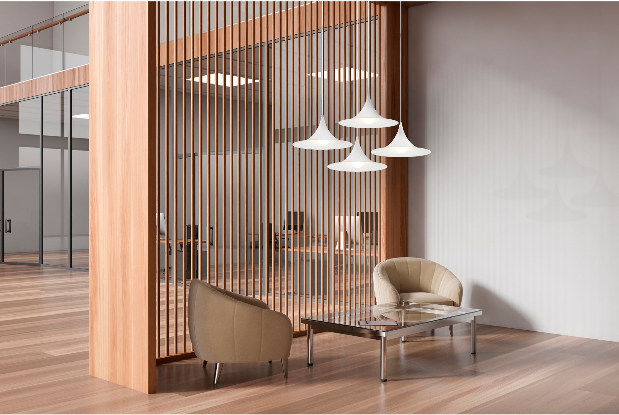 Costa 19" Wide Matte White  LED Pendant