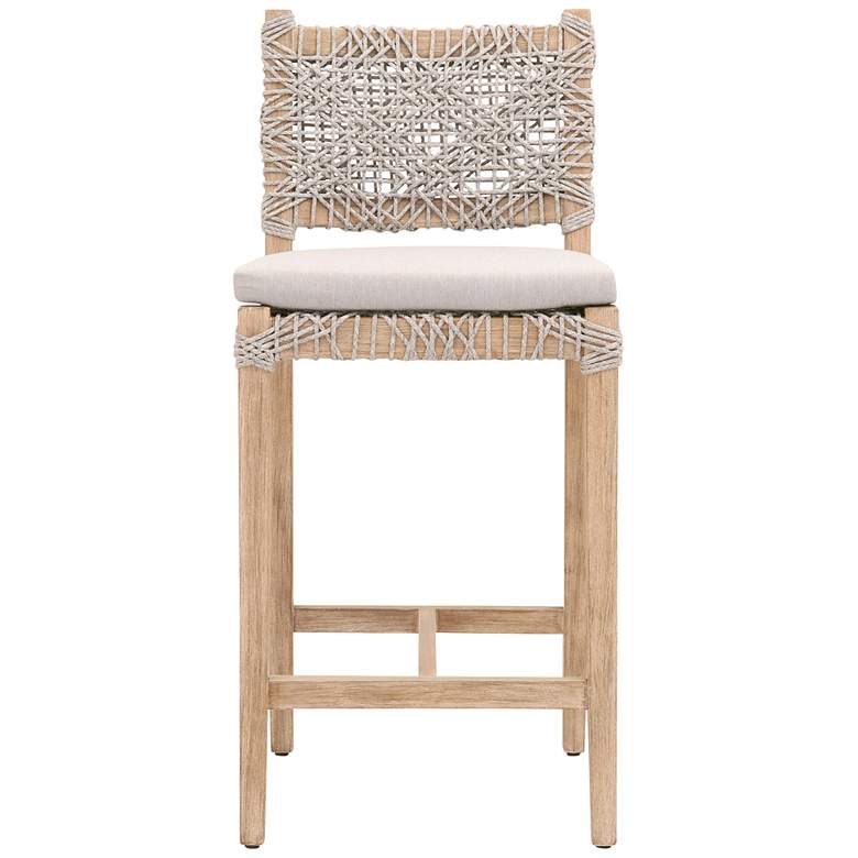 Image 1 Costa 28" Natural Gray Mahogany Wood Counter Stool