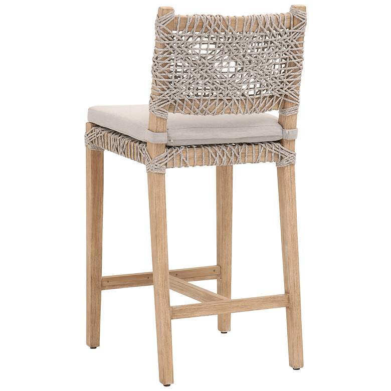 Image 4 Costa 28" Natural Gray Mahogany Wood Counter Stool more views