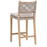 4_Costa 28" Natural Gray Mahogany Wood Counter Stool more views