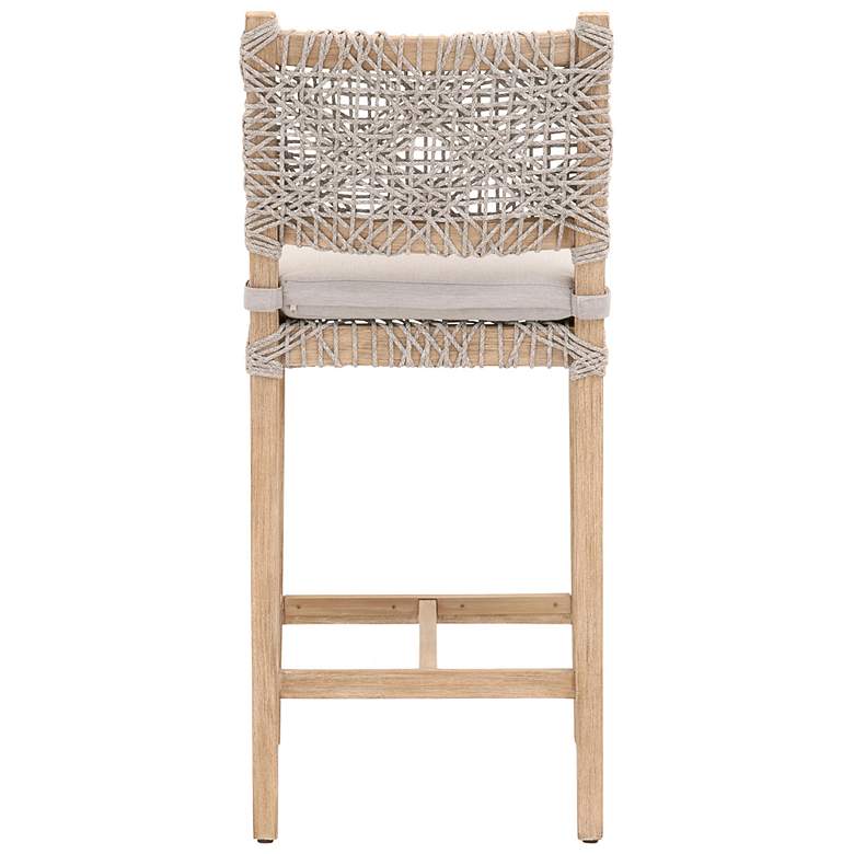 Image 5 Costa 28" Natural Gray Mahogany Wood Counter Stool more views