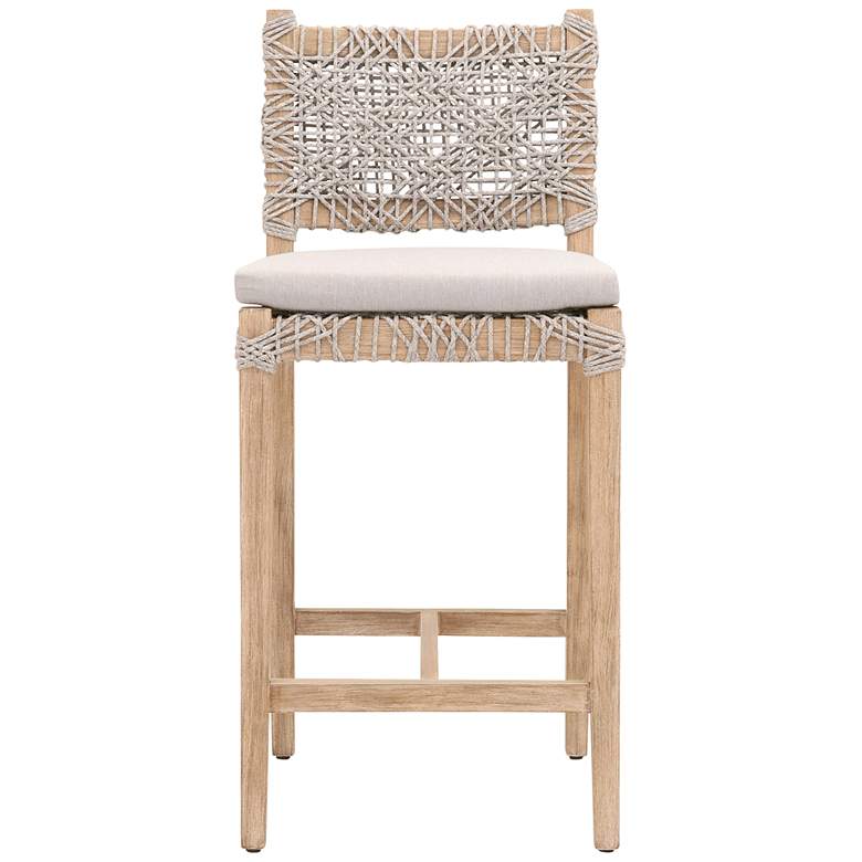 Image 1 Costa Counter Stool, Taupe &#38; White Flat Rope, Performance Pumice