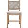 Costa Dining Chair, Taupe & White Flat Rope, Performance Pumice, Set of