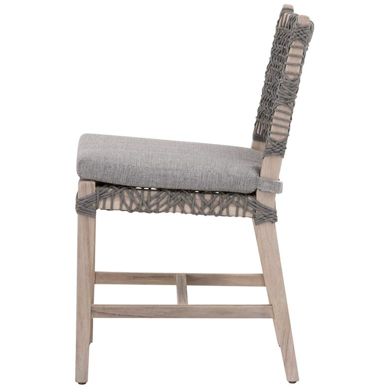 Image 5 Costa Dove Rope Gray Wood Outdoor Dining Chairs Set of 2 more views