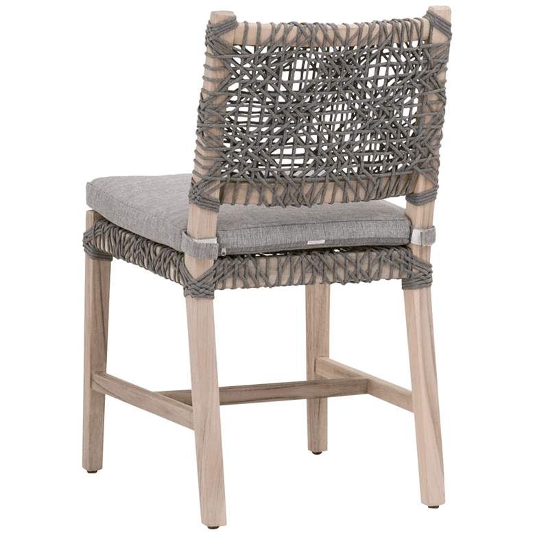 Image 6 Costa Dove Rope Gray Wood Outdoor Dining Chairs Set of 2 more views