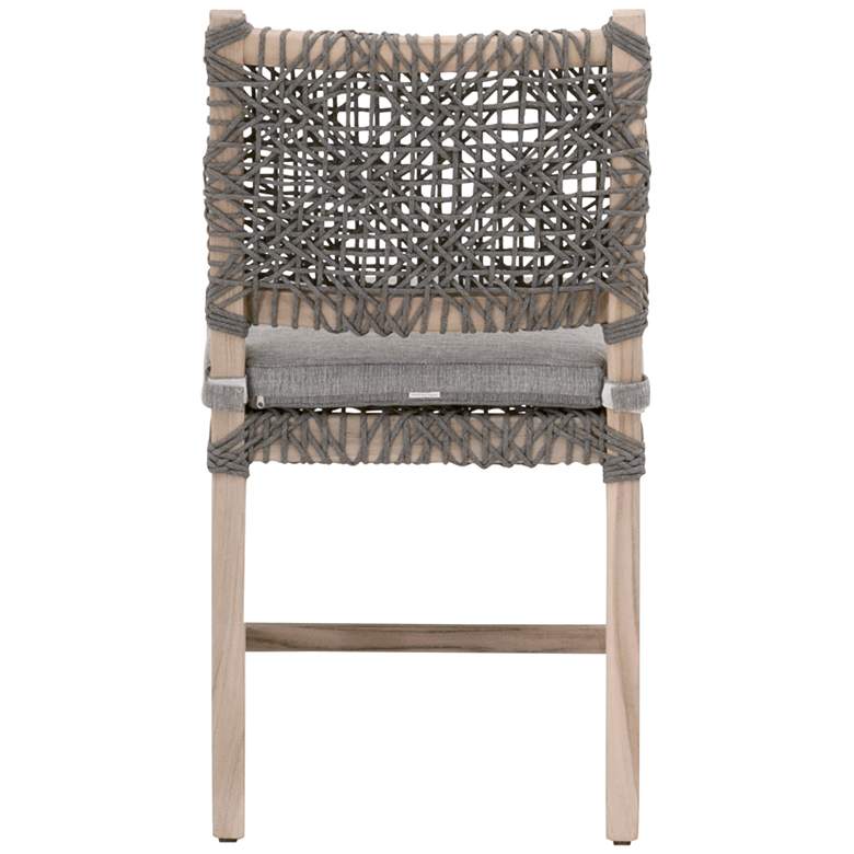 Image 7 Costa Dove Rope Gray Wood Outdoor Dining Chairs Set of 2 more views