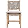 1_Costa Natural Gray Mahogany Wood Dining Chair Set of 2