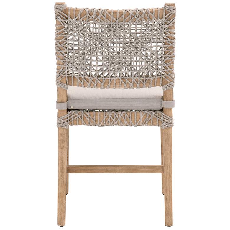 Image 5 Costa Natural Gray Mahogany Wood Dining Chair Set of 2 more views