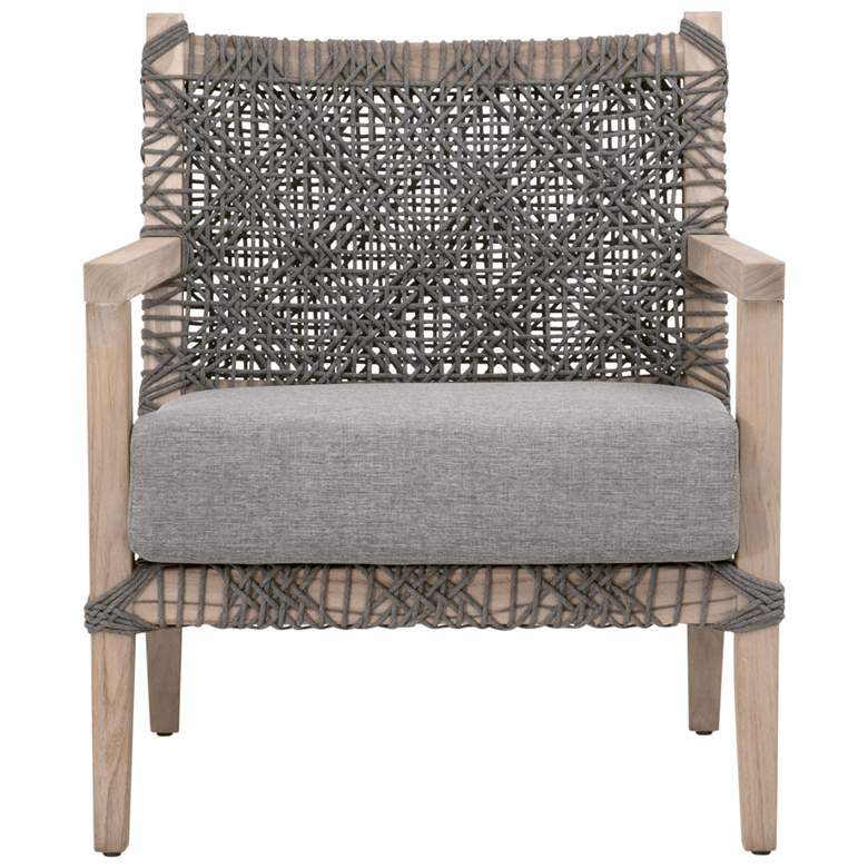 Image 1 Costa Outdoor Club Chair, Dove Flat Rope, Performance Dove
