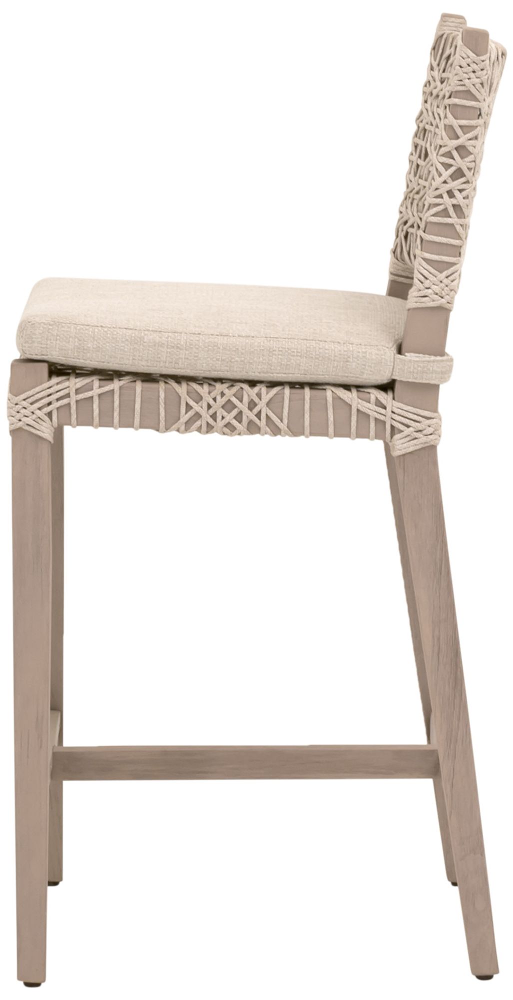 Image 3 Costa Outdoor Counter Stool, Oat Flat Rope, Performance Ecru Weave more views